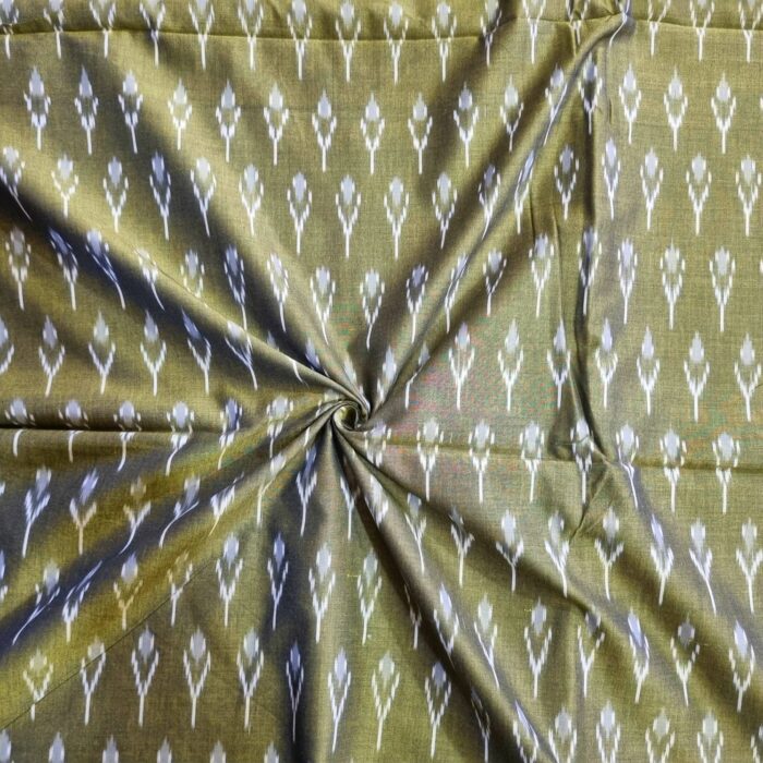 Premium Mercerised Ikat Fabric for Elegant Creations - Image 1