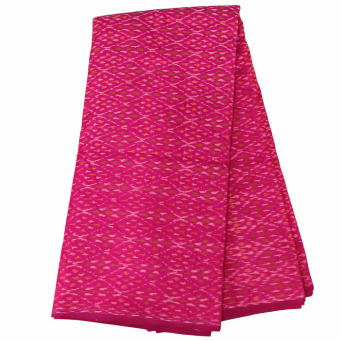 Premium Ikat Silk Fabric – 45-Inch Width Cotton Silk Material - Image 1