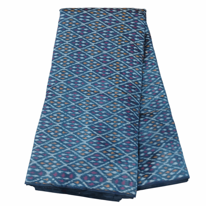 Premium Ikat Silk Fabric – 45-Inch Width Cotton Silk Material - Image 1
