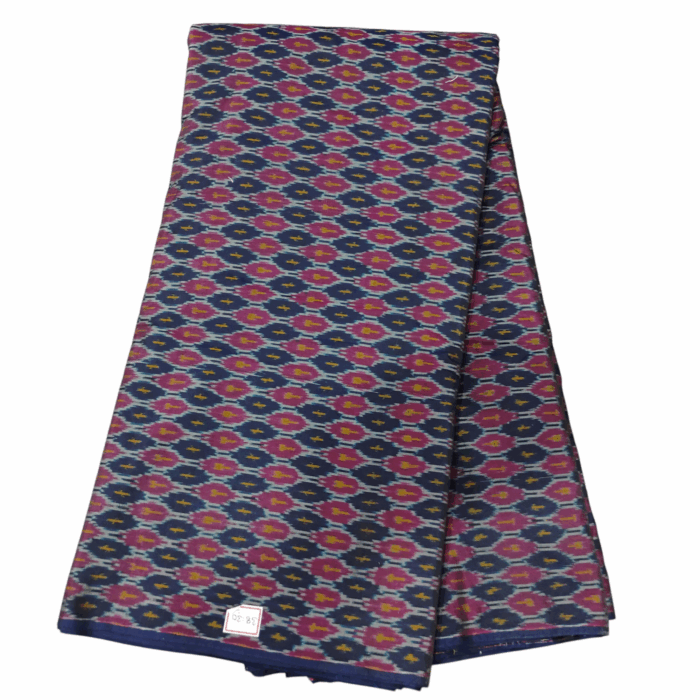 Premium Ikat Silk Fabric – 45-Inch Width Cotton Silk Material - Image 1