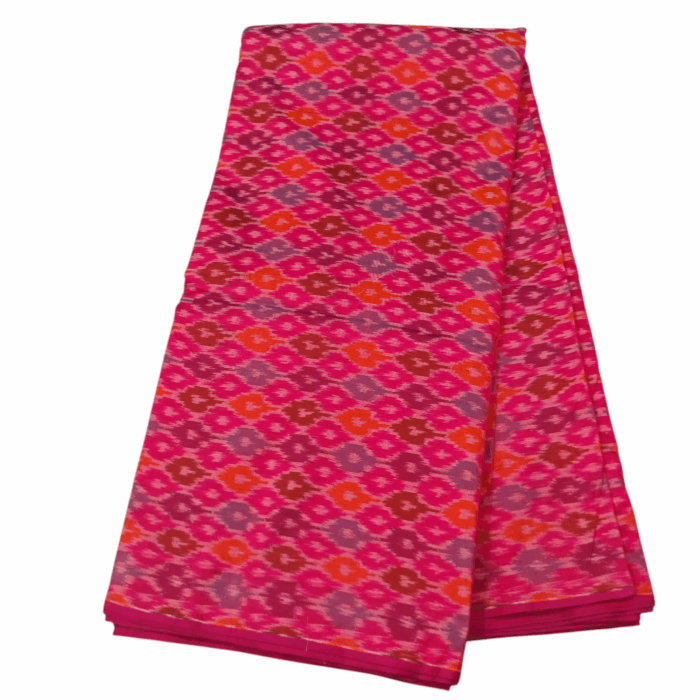 Premium Ikat Silk Fabric – 45-Inch Width Cotton Silk Material - Image 1