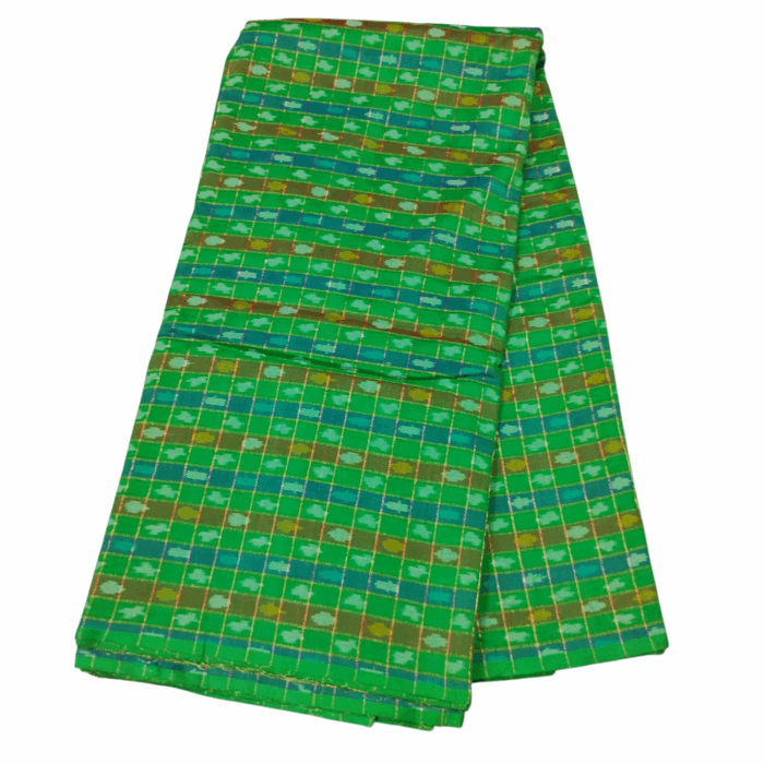 Premium Ikat Silk Fabric – 45-Inch Width Cotton Silk Material - Image 1