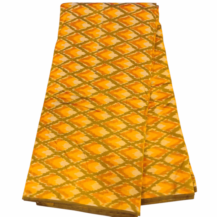 Premium Ikat Silk Fabric – 45-Inch Width Cotton Silk Material - Image 1
