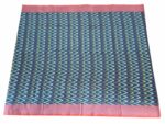 Mercerised Cotton Pochampally Saree with Traditional Ikat Weave - Image 3