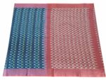 Mercerised Cotton Pochampally Saree with Traditional Ikat Weave