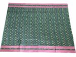 kat Mercerised Cotton pochampally Saree with Matching Blouse - Image 2