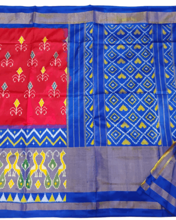 Pochampally Ikat Handloom Silk Saree- 6.2 Meters with Blouse