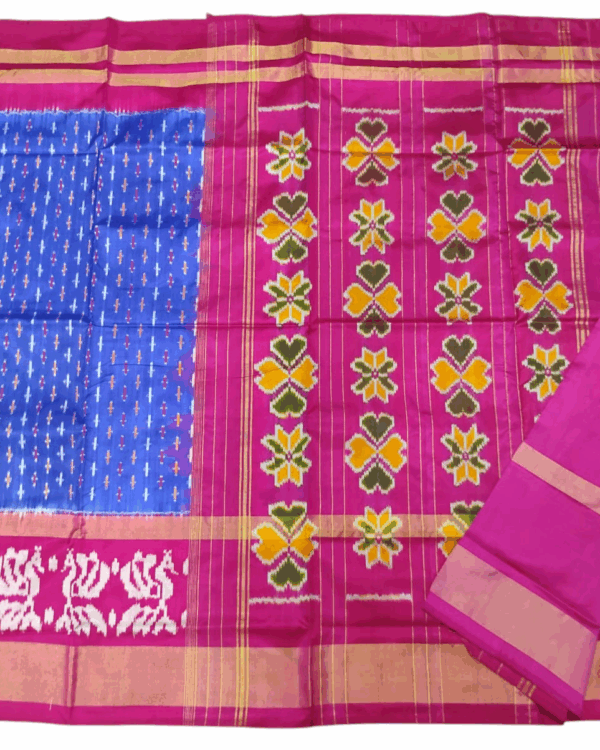 Pochampally Ikat Handloom Silk Saree- 6.2 Meters with Blouse