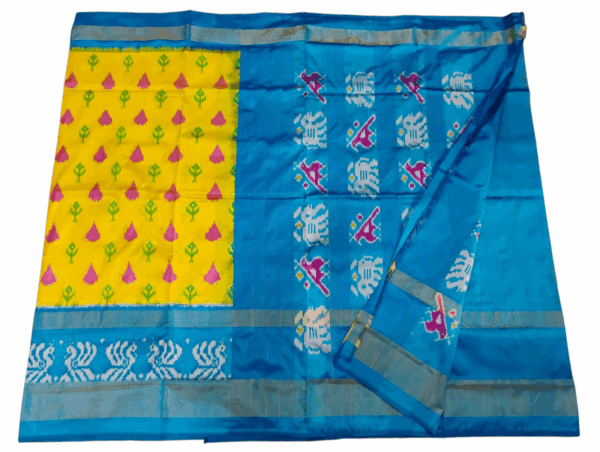 Pochampally Ikat Handloom Silk Saree- 6.2 Meters with Blouse
