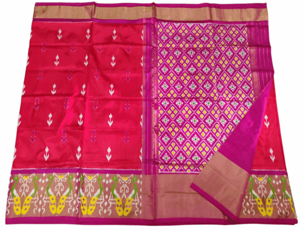 Pochampally Ikat Handloom Silk Saree- 6.2 Meters with Blouse