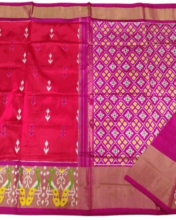 Pochampally Ikat Handloom Silk Saree- 6.2 Meters with Blouse