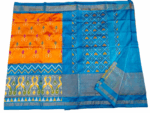 Pochampally Ikat Handloom Silk Saree- 6.2 Meters with Blouse