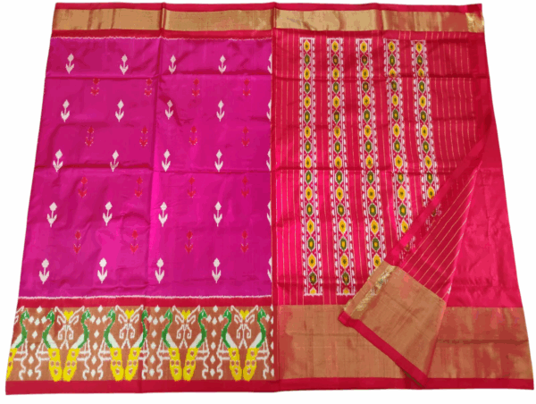 Pochampally Ikat Handloom Silk Saree- 6.2 Meters with Blouse