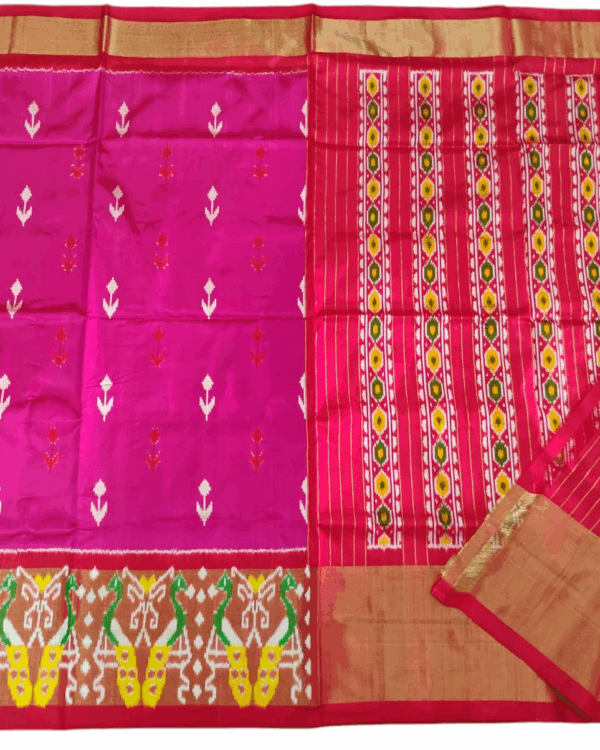 Pochampally Ikat Handloom Silk Saree- 6.2 Meters with Blouse