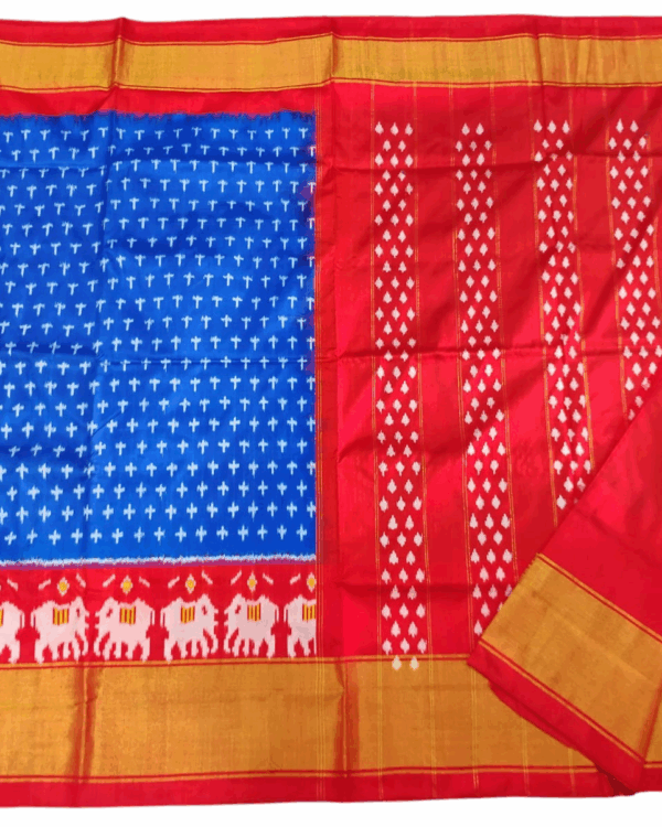 Pochampally Ikat Handloom Silk Saree- 6.2 Meters with Blouse