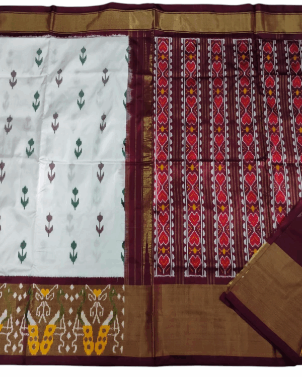 Pochampally Ikat Handloom Silk Saree- 6.2 Meters with Blouse