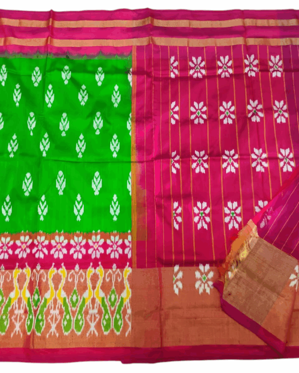 Pochampally Ikat Handloom Silk Saree- 6.2 Meters with Blouse