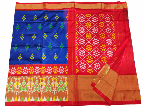 Pochampally Ikat Handloom Silk Saree- 6.2 Meters with Blouse