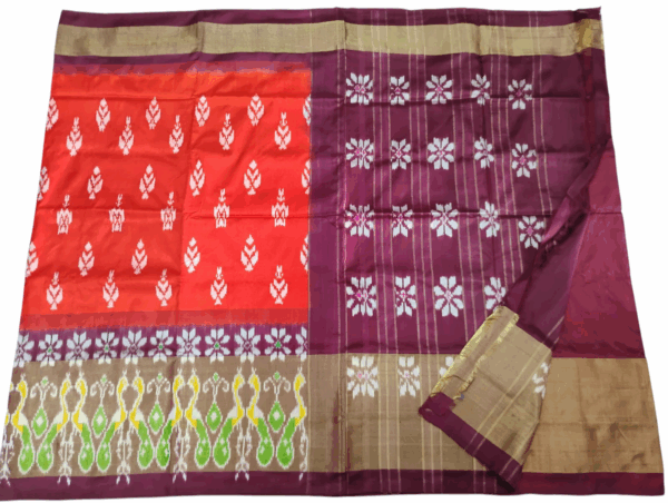 Pochampally Ikat Handloom Silk Saree- 6.2 Meters with Blouse