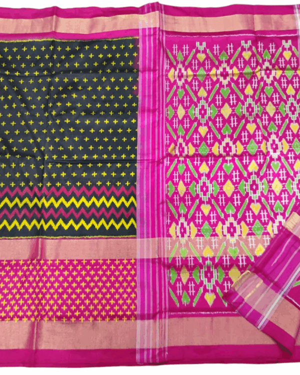 Pochampally Ikat Handloom Silk Saree- 6.2 Meters with Blouse