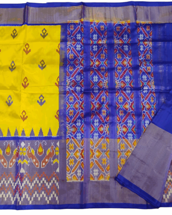 Pochampally Ikat Handloom Silk Saree- 6.2 Meters with Blouse