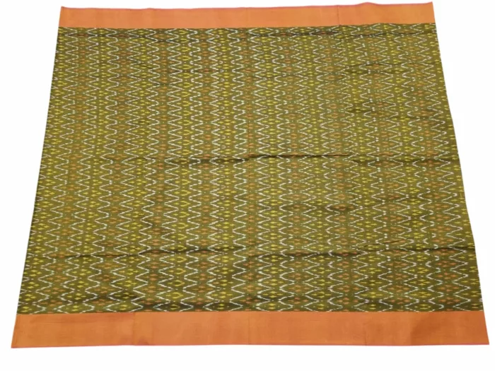Mercerised Cotton Pochampally Saree with Traditional Ikat Weave - Image 2