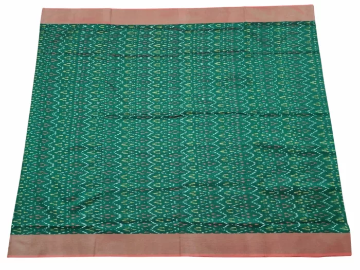 Mercerised Cotton Pochampally Saree with Traditional Ikat Weave - Image 2