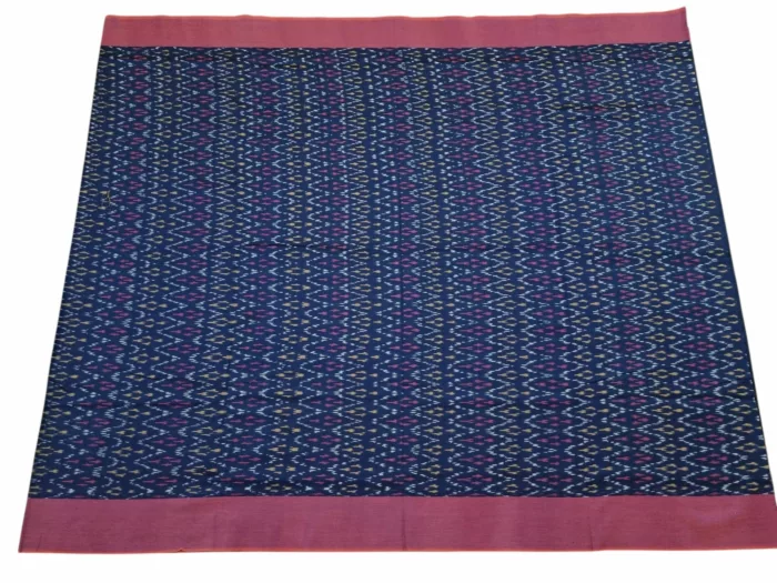 Mercerised Cotton Pochampally Saree with Traditional Ikat Weave - Image 2