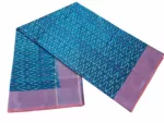 Mercerised Cotton Pochampally Saree with Traditional Ikat Weave