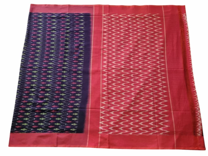 Handwoven Pochampally Saree with Matching Blouse