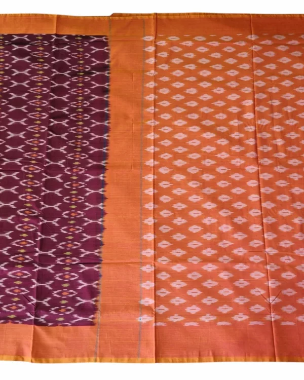 Handwoven Pochampally Saree with Matching Blouse