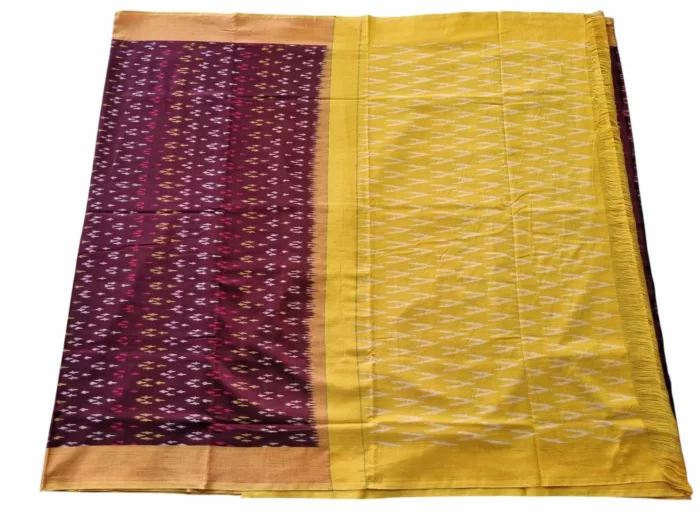 Handwoven Pochampally Saree with Matching Blouse