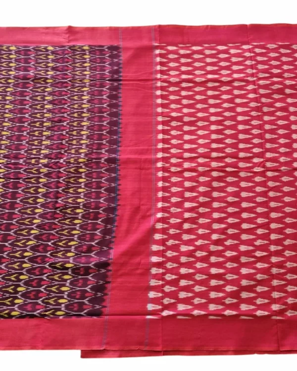 Handwoven Pochampally Saree with Matching Blouse