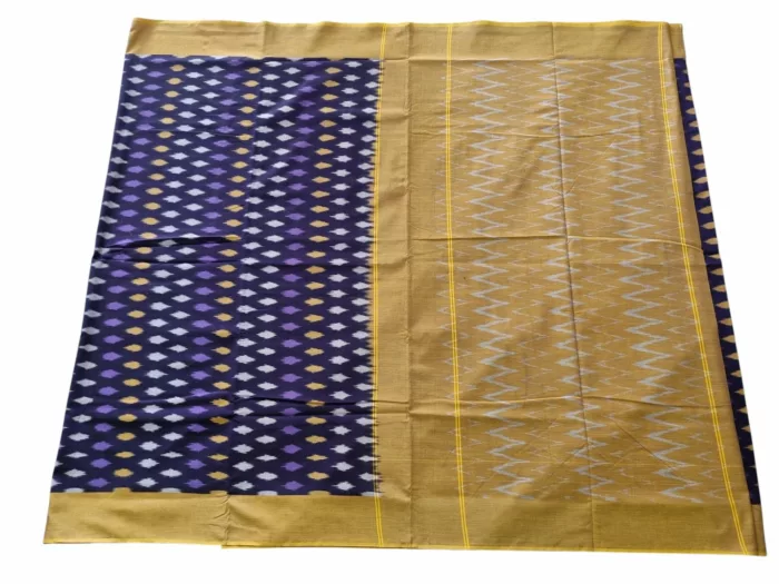 Handwoven Pochampally Saree with Matching Blouse