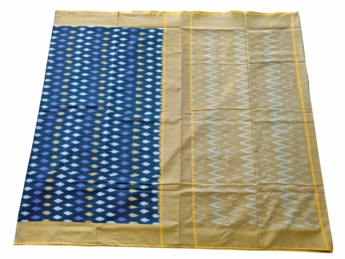 Handwoven Pochampally Saree with Matching Blouse