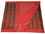 kat Mercerised Cotton pochampally Saree with Matching Blouse - Image 3