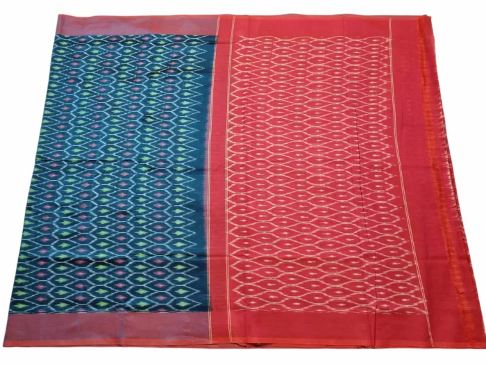 Handwoven Pochampally Saree with Matching Blouse