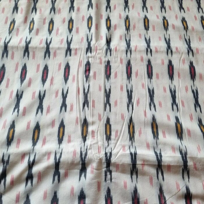 Pure Cotton Fabric – Handwoven Ikat Design - Image 2