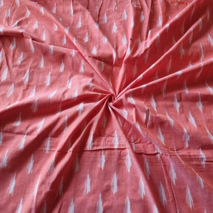 Pure Cotton Fabric – Handwoven Ikat Design - Image 1