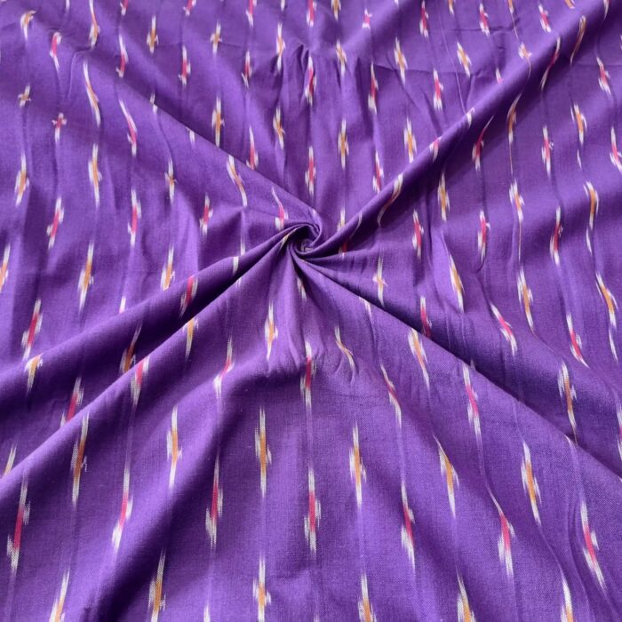 Pure Cotton Fabric – Handwoven Ikat Design - Image 1