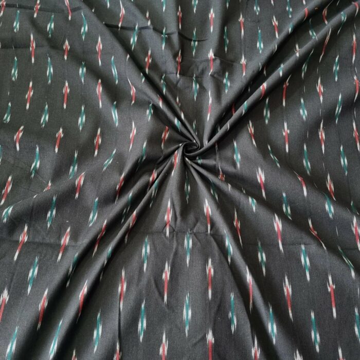 Pure Cotton Fabric – Handwoven Ikat Design - Image 1
