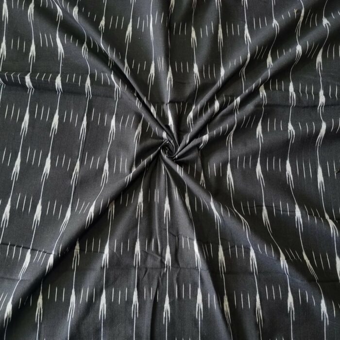 Pure Cotton Fabric – Handwoven Ikat Design - Image 1