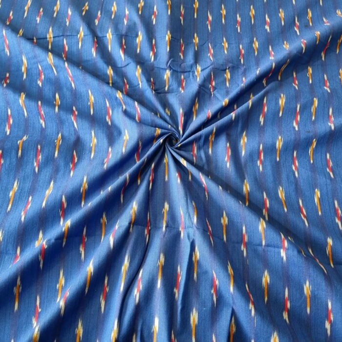 Pure Cotton Fabric – Handwoven Ikat Design - Image 1