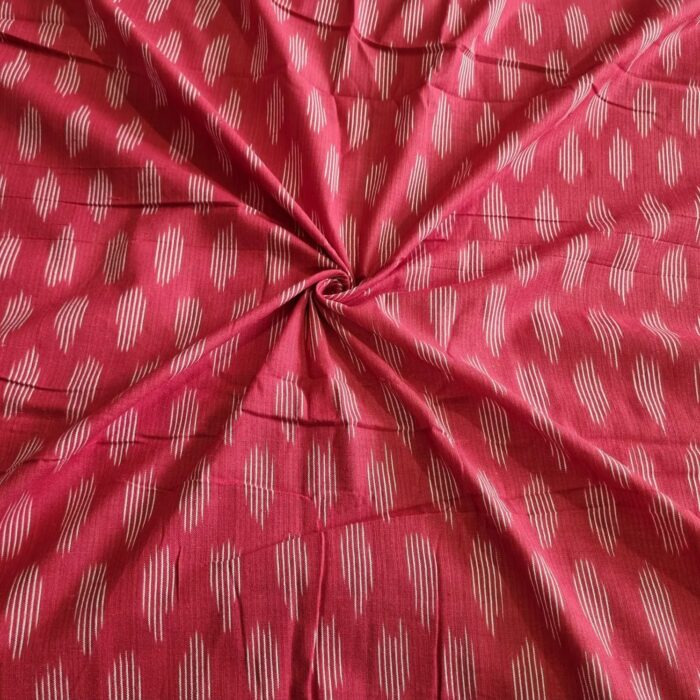 Pure Cotton Fabric – Handwoven Ikat Design - Image 1