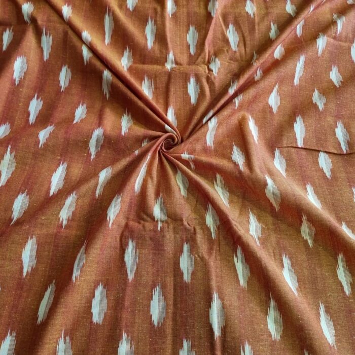Pure Cotton Fabric – Handwoven Ikat Design - Image 1