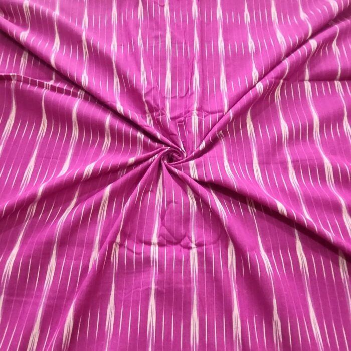 Pure Cotton Fabric – Handwoven Ikat Design - Image 1