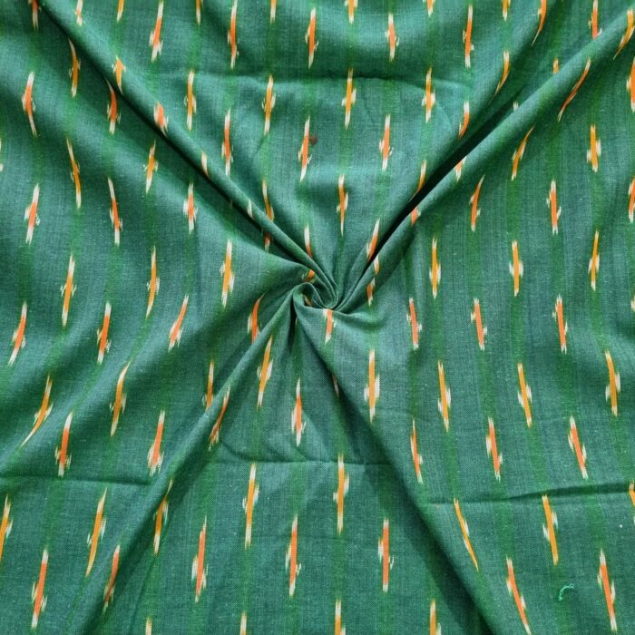 Pure Cotton Fabric – Handwoven Ikat Design - Image 1