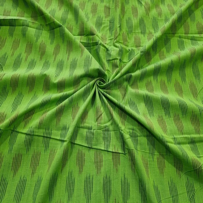 Pure Cotton Fabric – Handwoven Ikat Design - Image 1