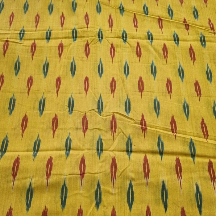 Pure Cotton Fabric – Handwoven Ikat Design - Image 2