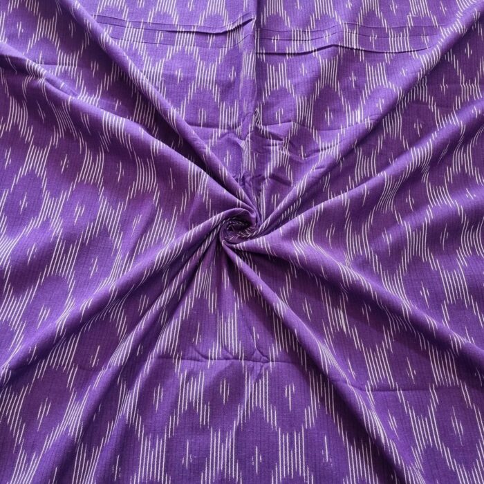 Pure Cotton Fabric – Handwoven Ikat Design - Image 1